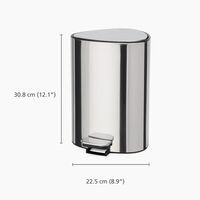 Easystore soptunna 5 liter, steel