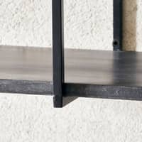 Woods hylla 70 cm, svart