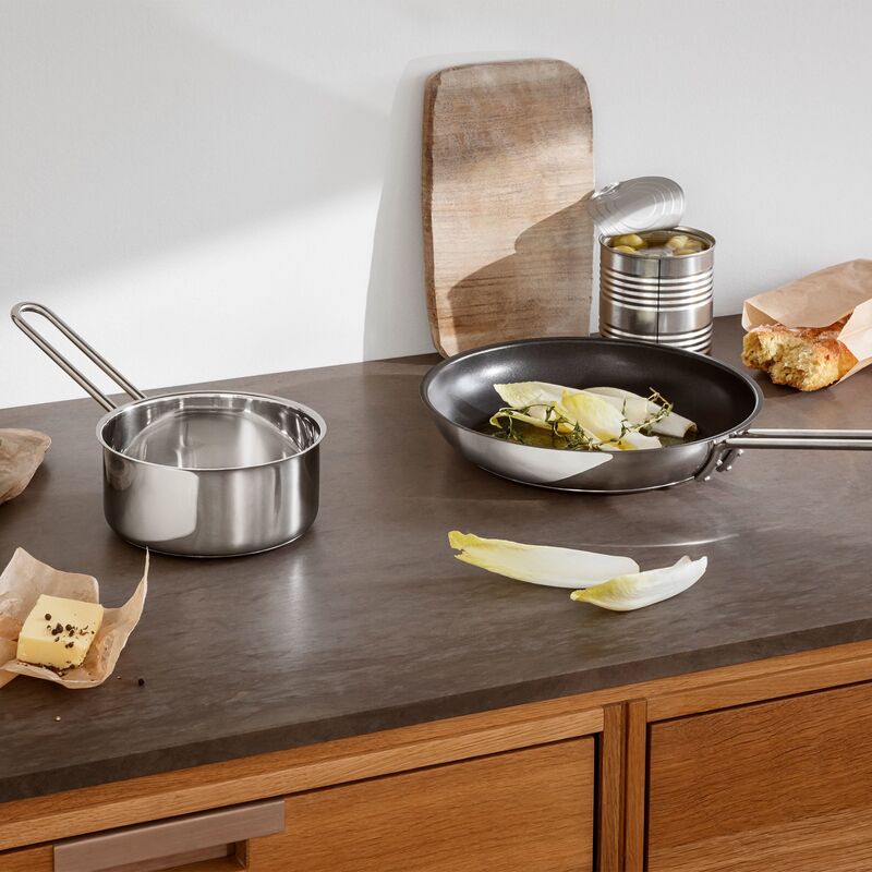 Sautékasserolle 1,3 liter, rustfritt stål