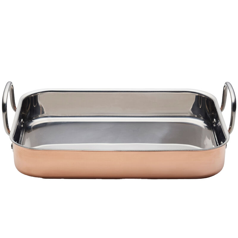 Blomsterbergs Ildfast form 35x25,5x6 cm, kobber