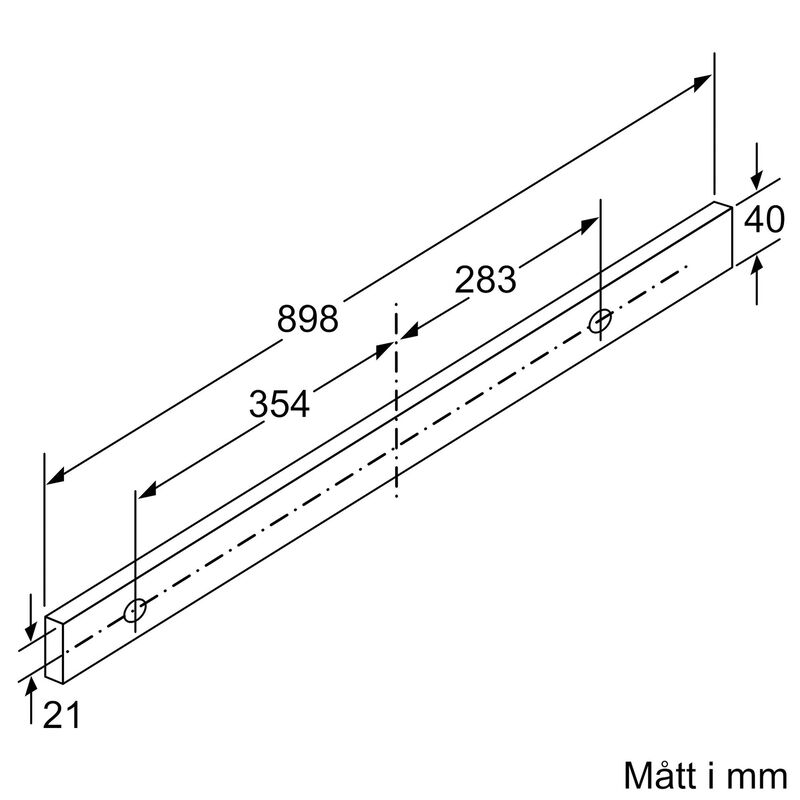 LI97RB531 iQ300 utdragbar köksfläkt, silver