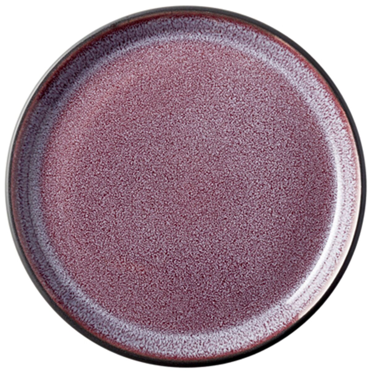 Gastro Tallerken Ø17 cm, blank lilla/sort
