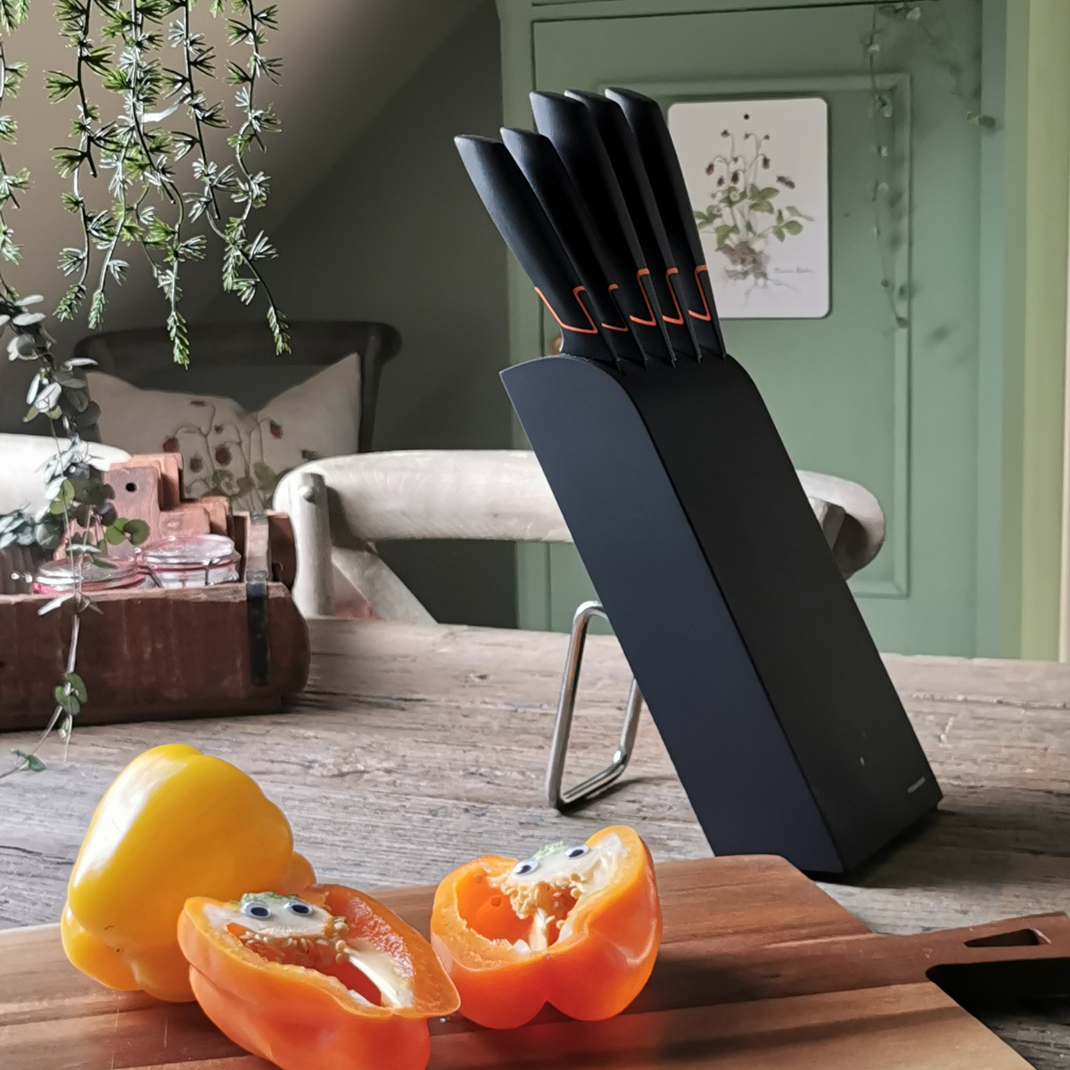 Edge Knivsett med Knivblokk