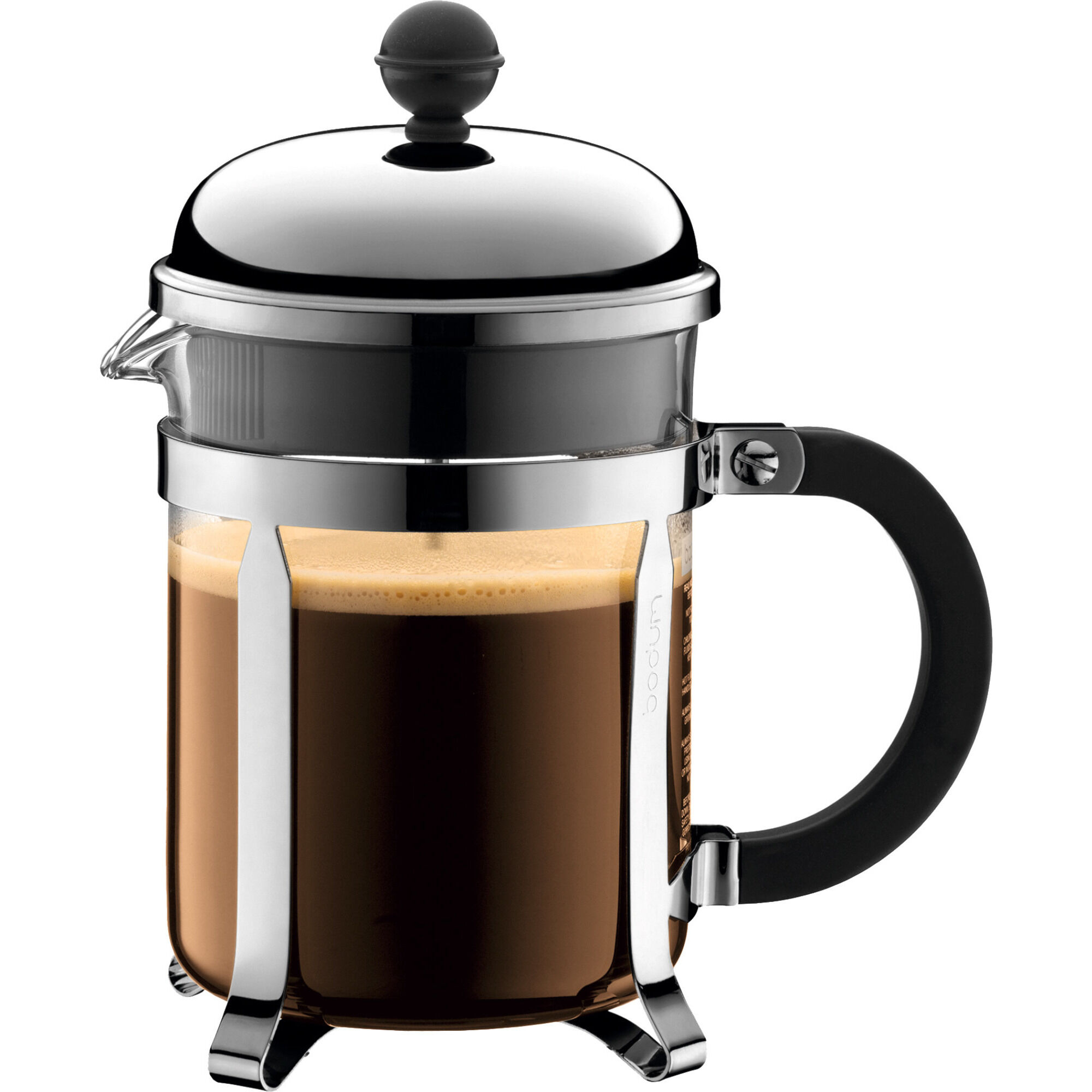 CHAMBORD Kaffebrygger 4 kopper, 0.5 l Krom
