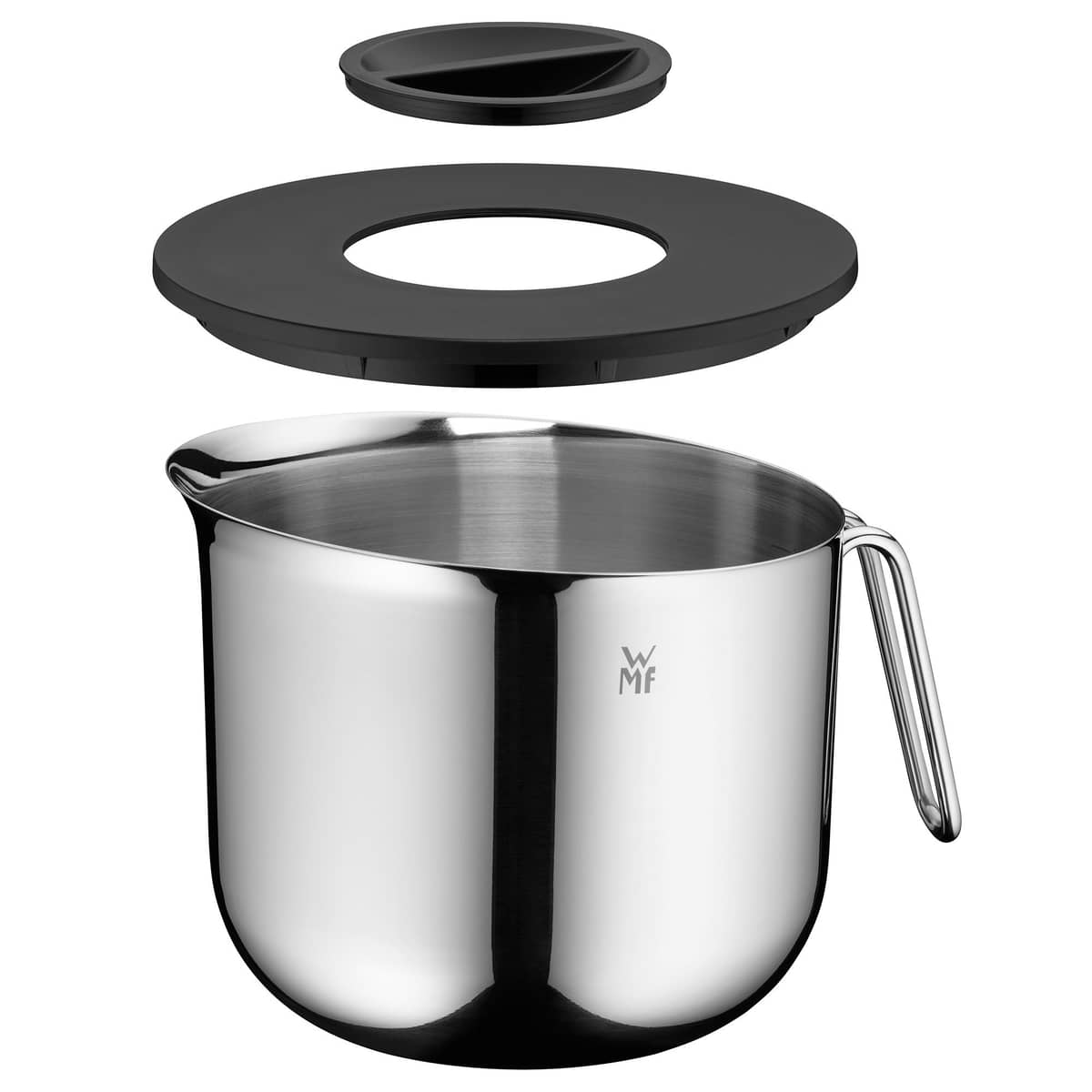 Stavmixerskål 2,5 liter/18,5 cm med stänkskydd, rostfritt stål
