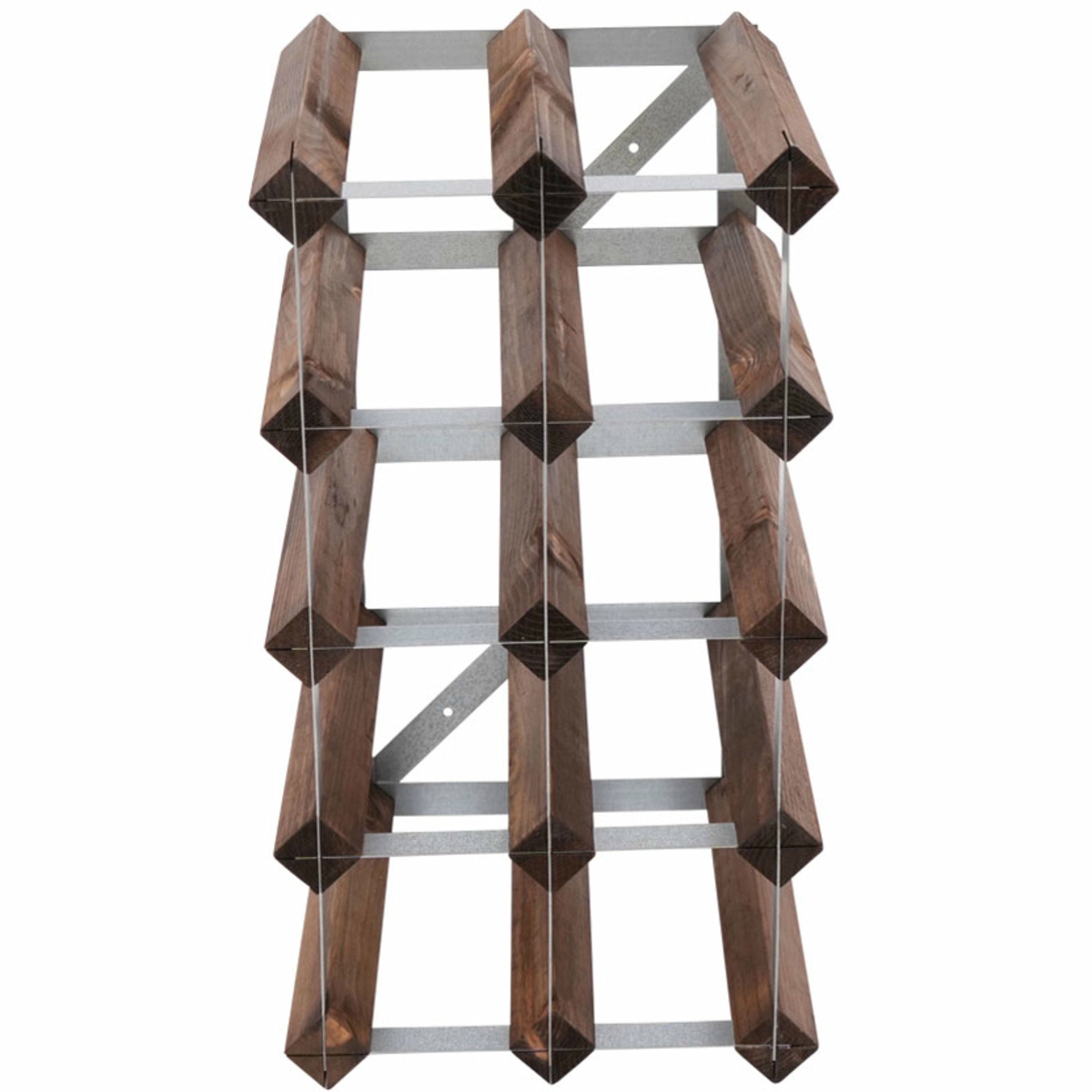 Alternativ bild 1 för Traditional Wine Racks Vinställ Påbyggnadsbart 12 Flaskor Dark oak