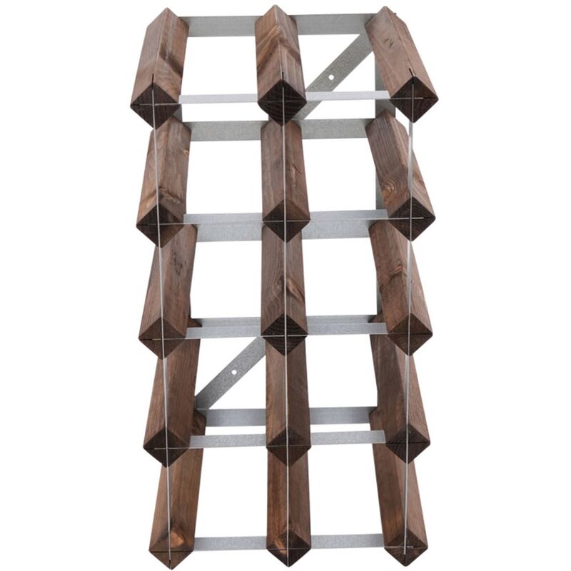 Vinreol Saml-Selv Mørk Eg 12 flasker