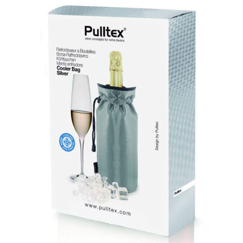 Pulltex kuohuviinijäähdytin, hopea