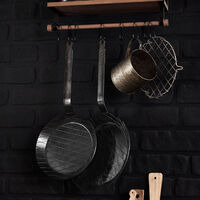 Forge stegepande/grillpande 24 cm, kulstofstål