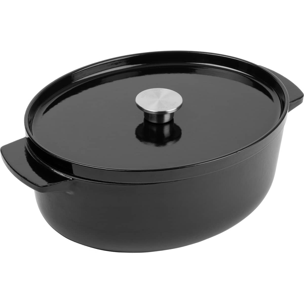 Gjutjärnsgryta oval 30 cm/5,6 liter, onyx black