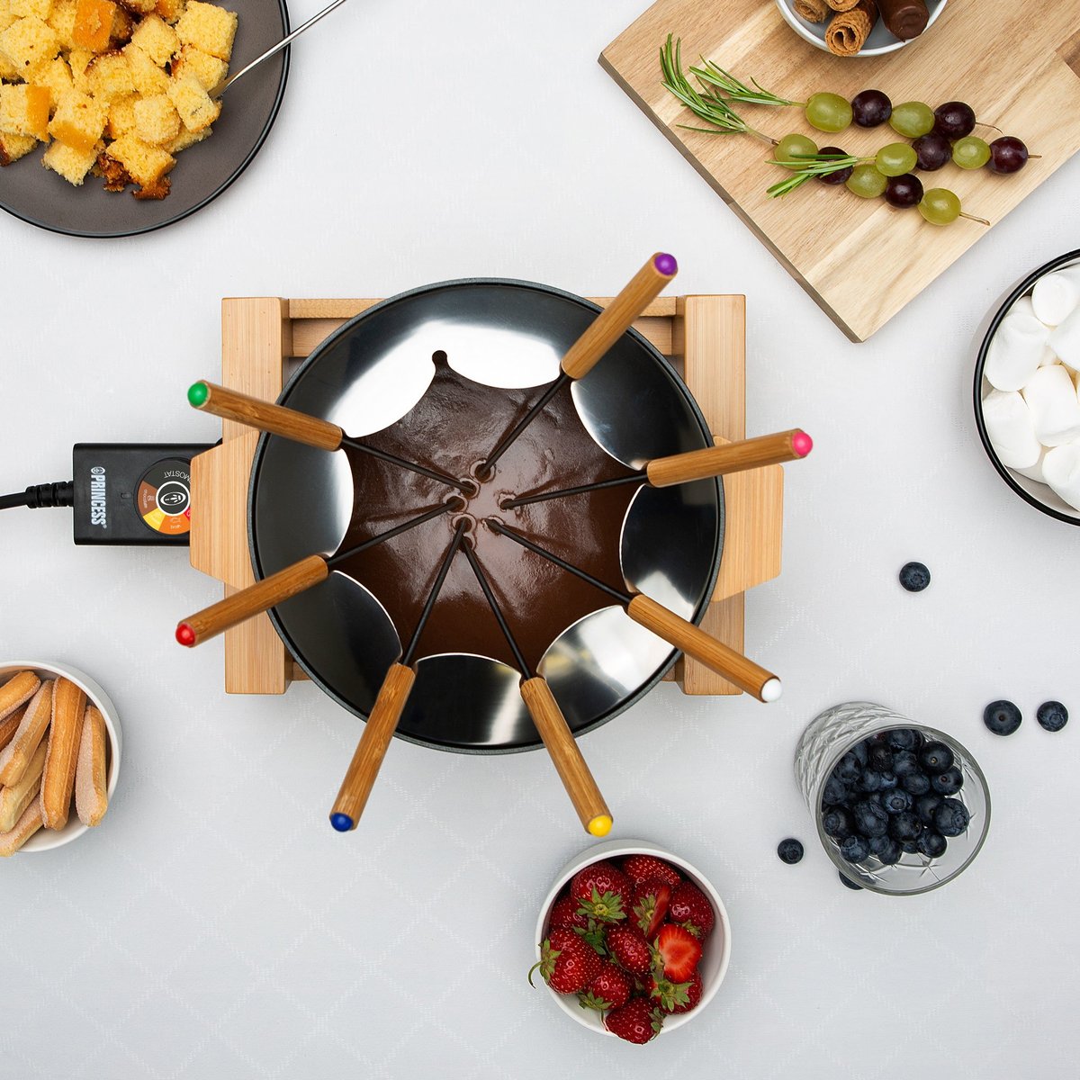 Pure fondueset, svart