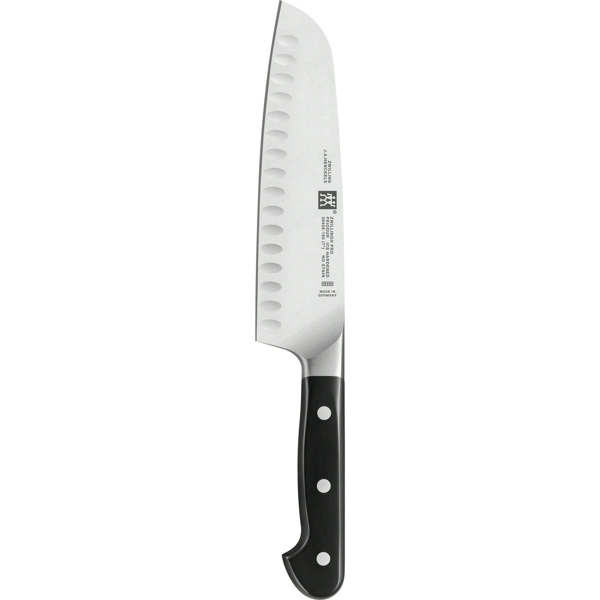 Pro Santoku 18 cm med hull