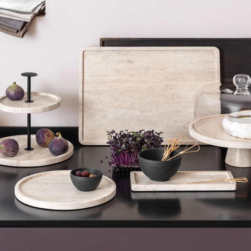 Villeroy & Boch Manufacture Travertine serveringsfat 40,5 x 28,2 cm