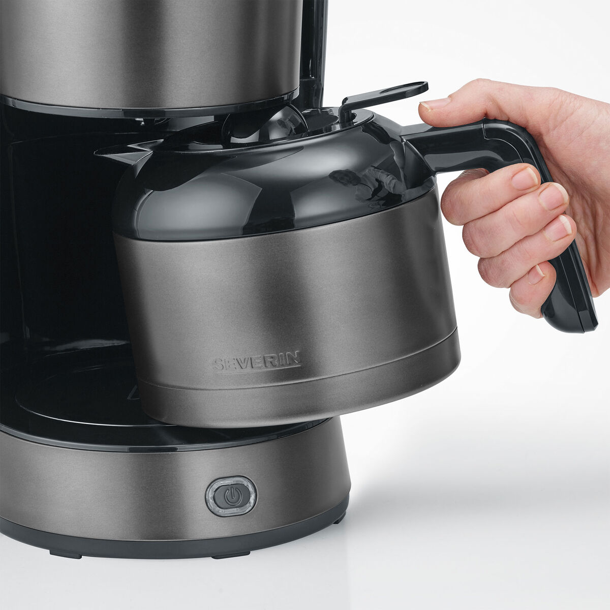 KA 9343 kaffebryggare med termoskanna, dark inox