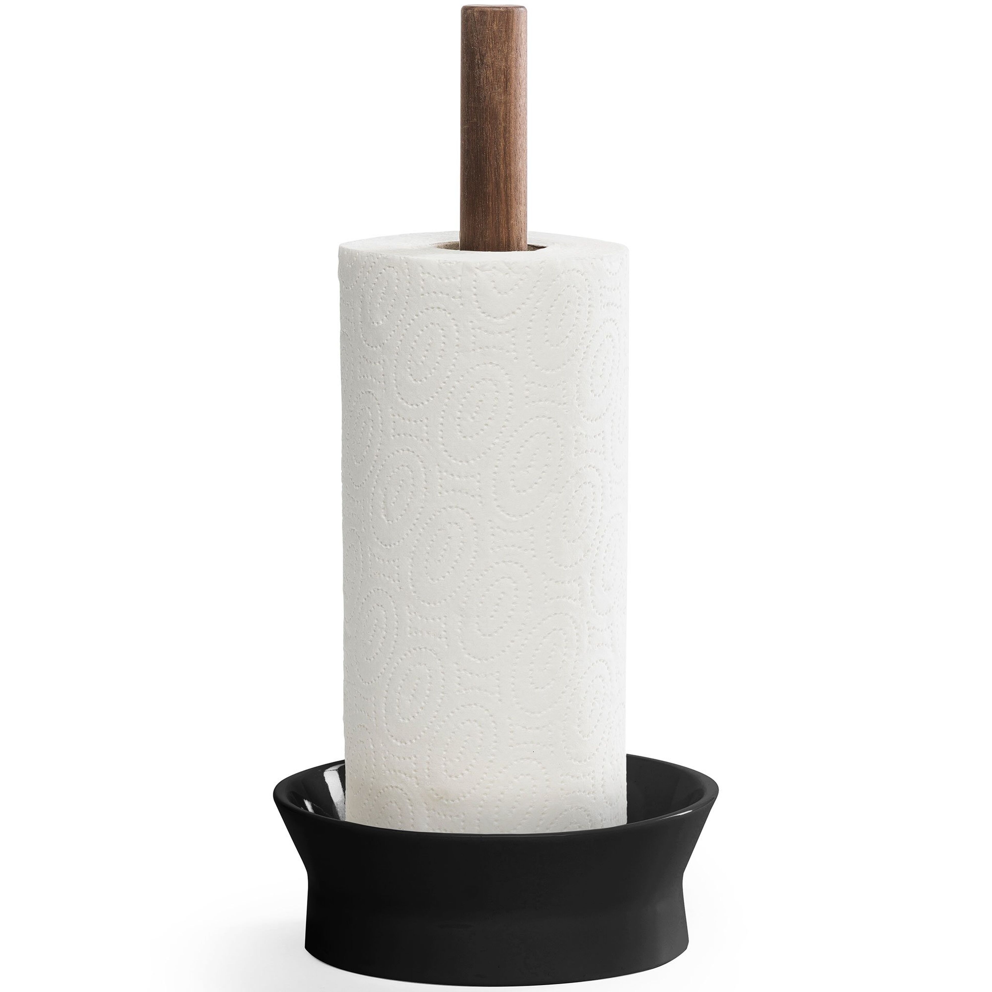 Angle Kitchen hållare för hushållspapper, svart