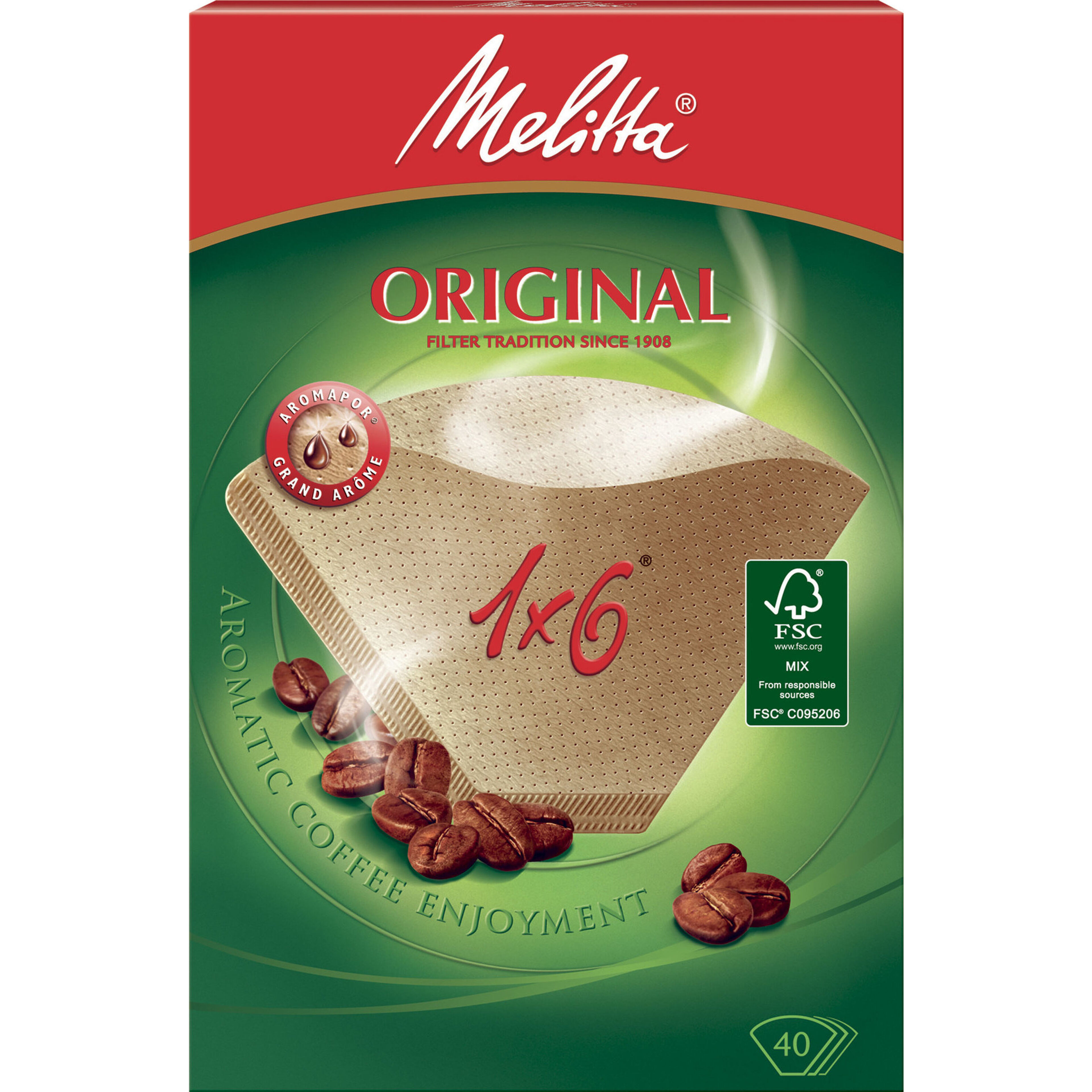 Kaffefilter 1x6/40