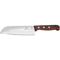 Oliivihiottu santoku-veitsi, ruusupuinen kädensija, 17 cm