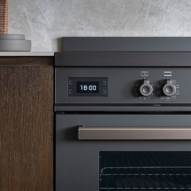 PRO95I2ECAT Professional induktionskomfur med dobbeltovn 90 cm, mat sort
