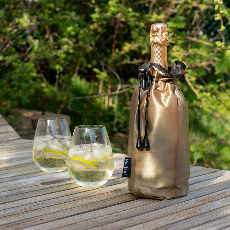 Pulltex samppanjajäähdytin, kultainen