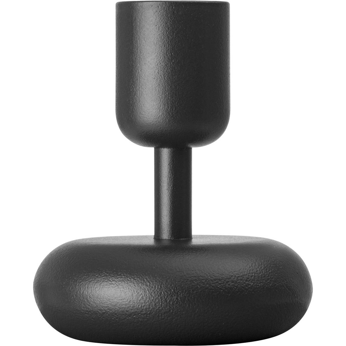 Nappula lysestage, 10,7 cm., mørkegrå