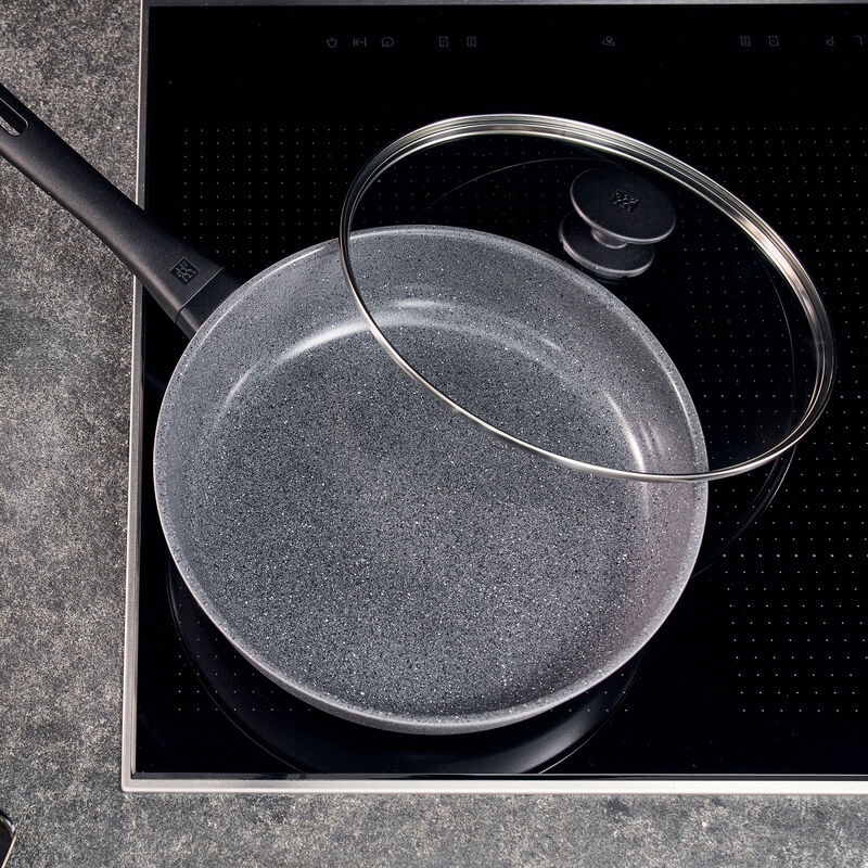 Terreno Plus paistokasari lasikannella 28 cm, alumiini