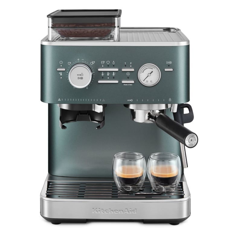 Espressomaskin med kaffekvarn, juniper