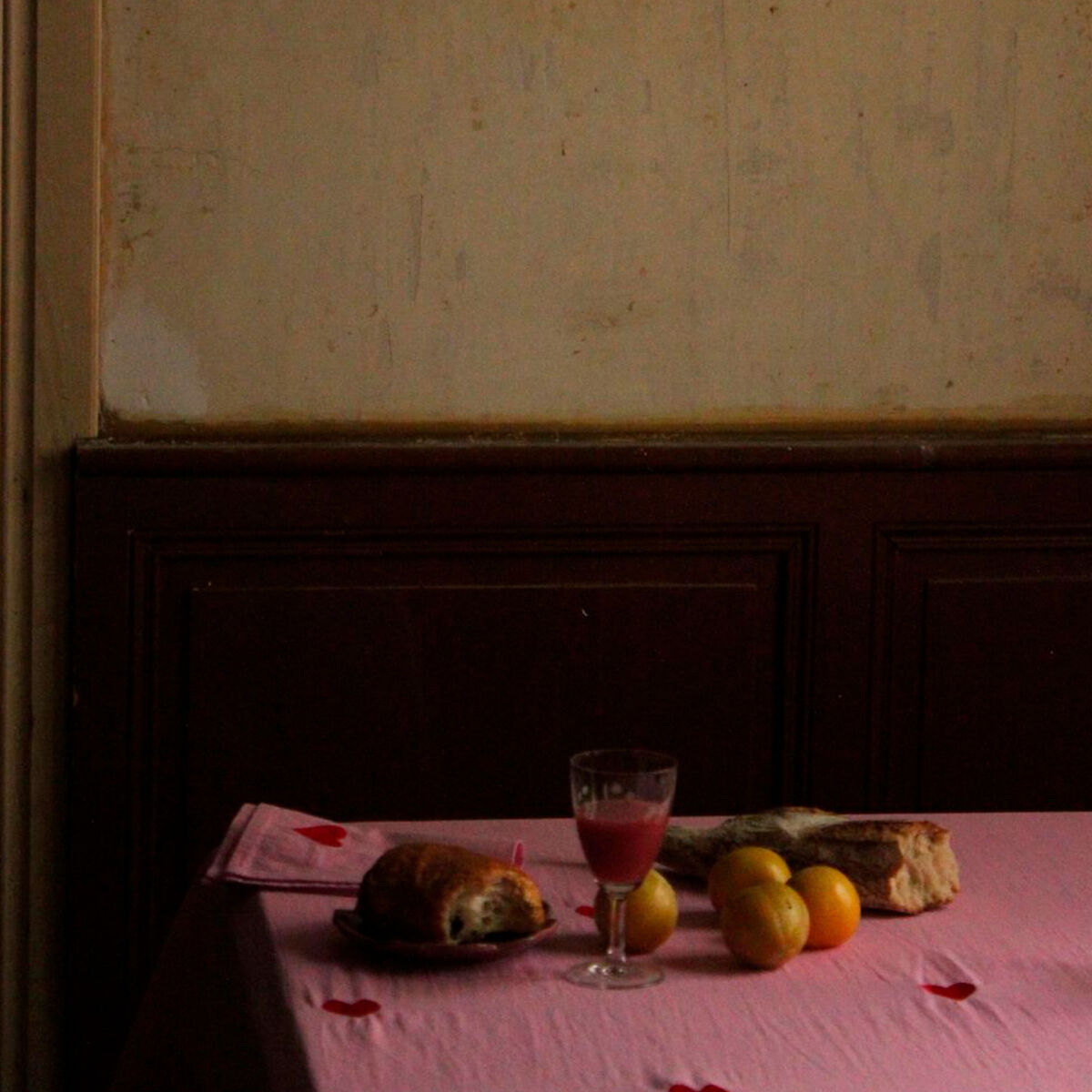 Midnatt pöytäliina Pink Hearts Rosa 250x145 cm