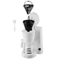 Plissé kaffebryggare, vit