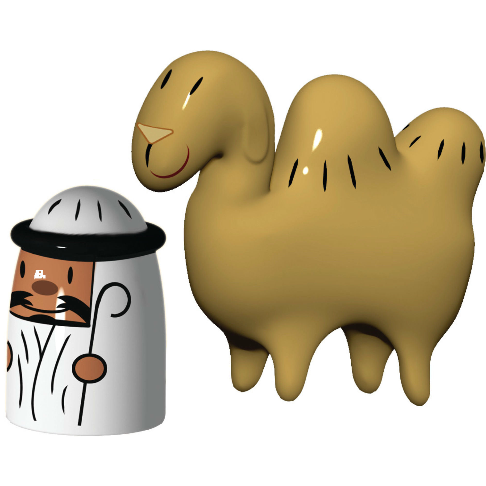 Alessi Porslinsfigurer Amir och Kamelen