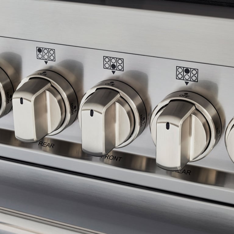 MAS96L2ENET Master gaskomfur med dobbeltovn, 90 cm, matsort