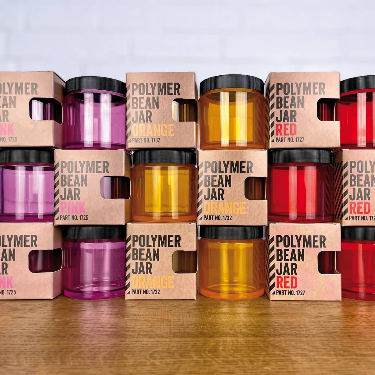 Polymer Bean Jar, rød