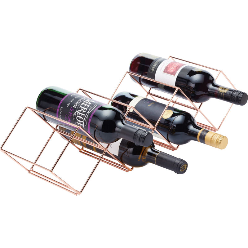 Stapelbart Vinställ 7 flaskor Koppar