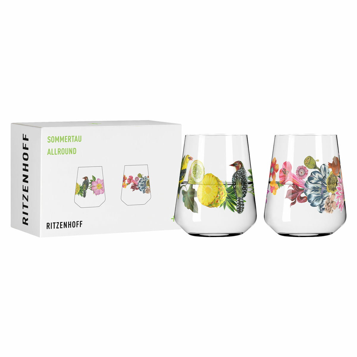 Ritzenhoff Sommertau No 1 & 2 vandglas, 2-pak