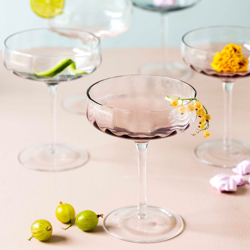 Champagne-/cocktailglass 30 cl, rød