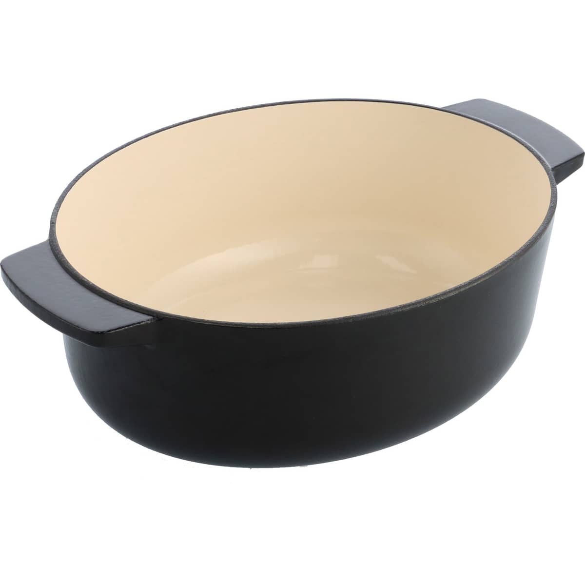 Gjutjärnsgryta oval 30 cm/5,6 liter, onyx black