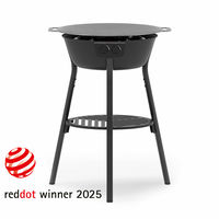 Stekeplatesett med gassbrenner LL Svart 58 cm