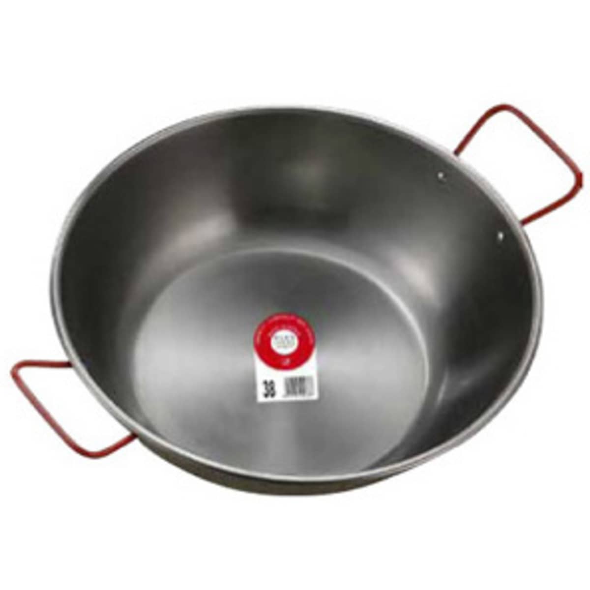 Gryta djup och vid i polerat kolstål 50 cm18 liter