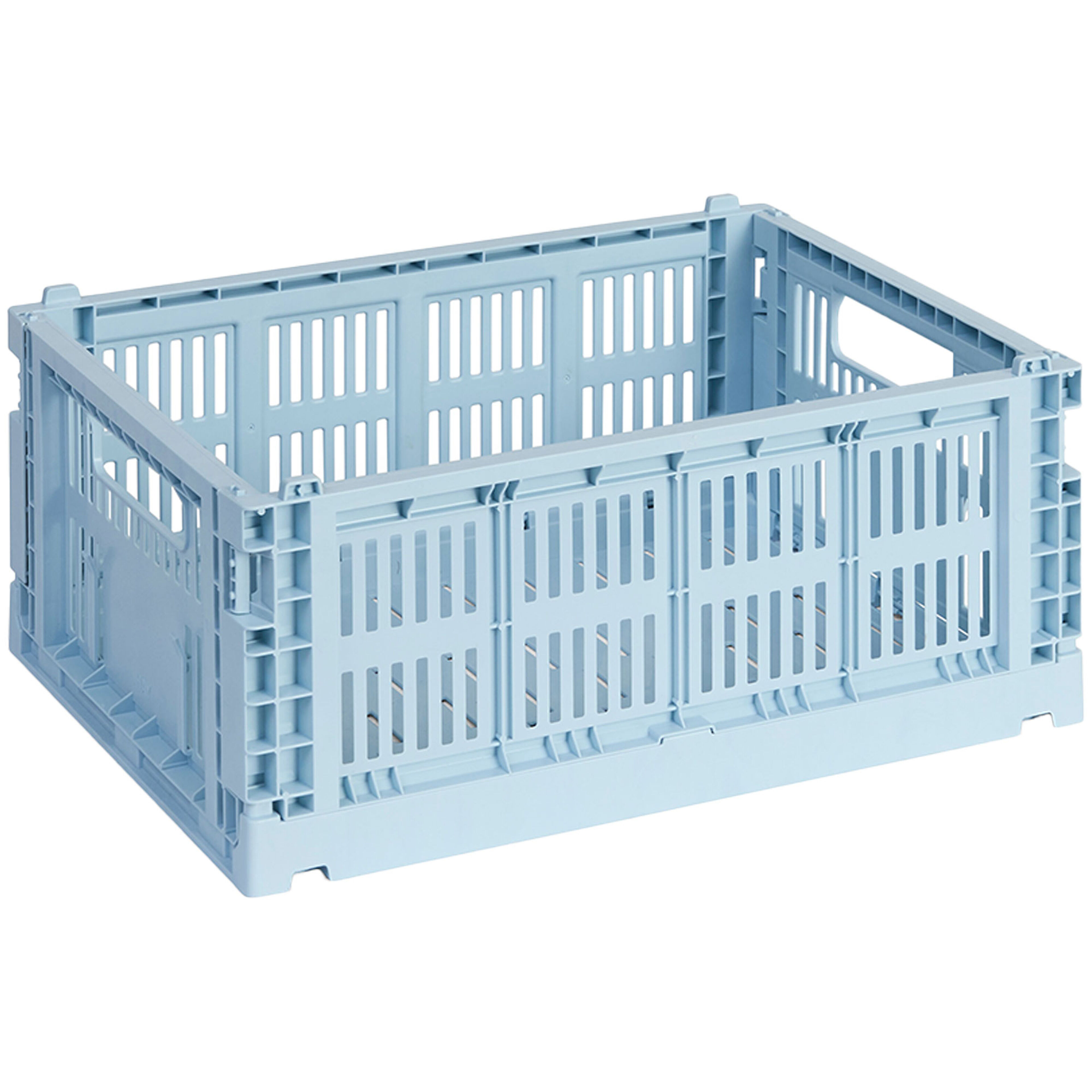 HAY Colour Crate Medium säilytyslaatikkko, soft blue