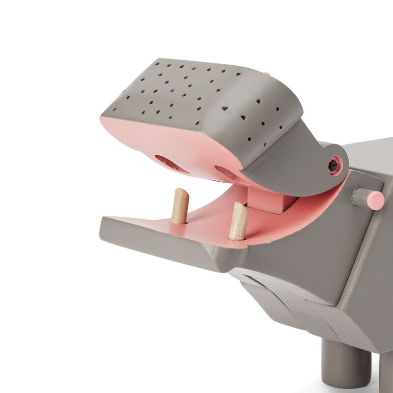 Flodhäst 9 cm, grå