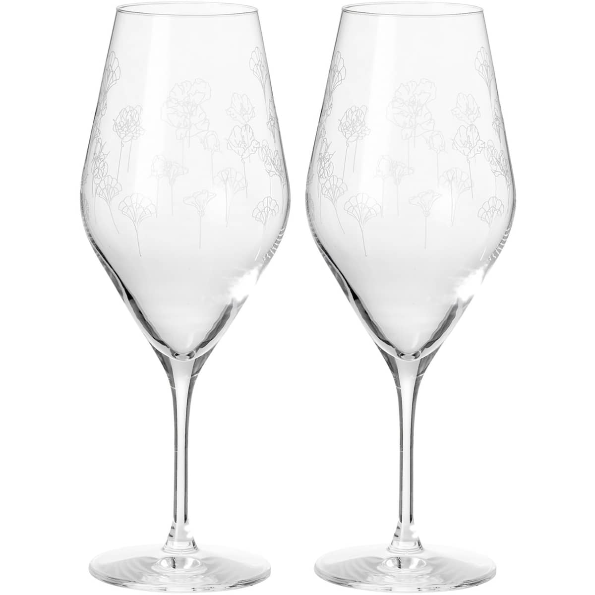 Flower champagneglas 2-pack