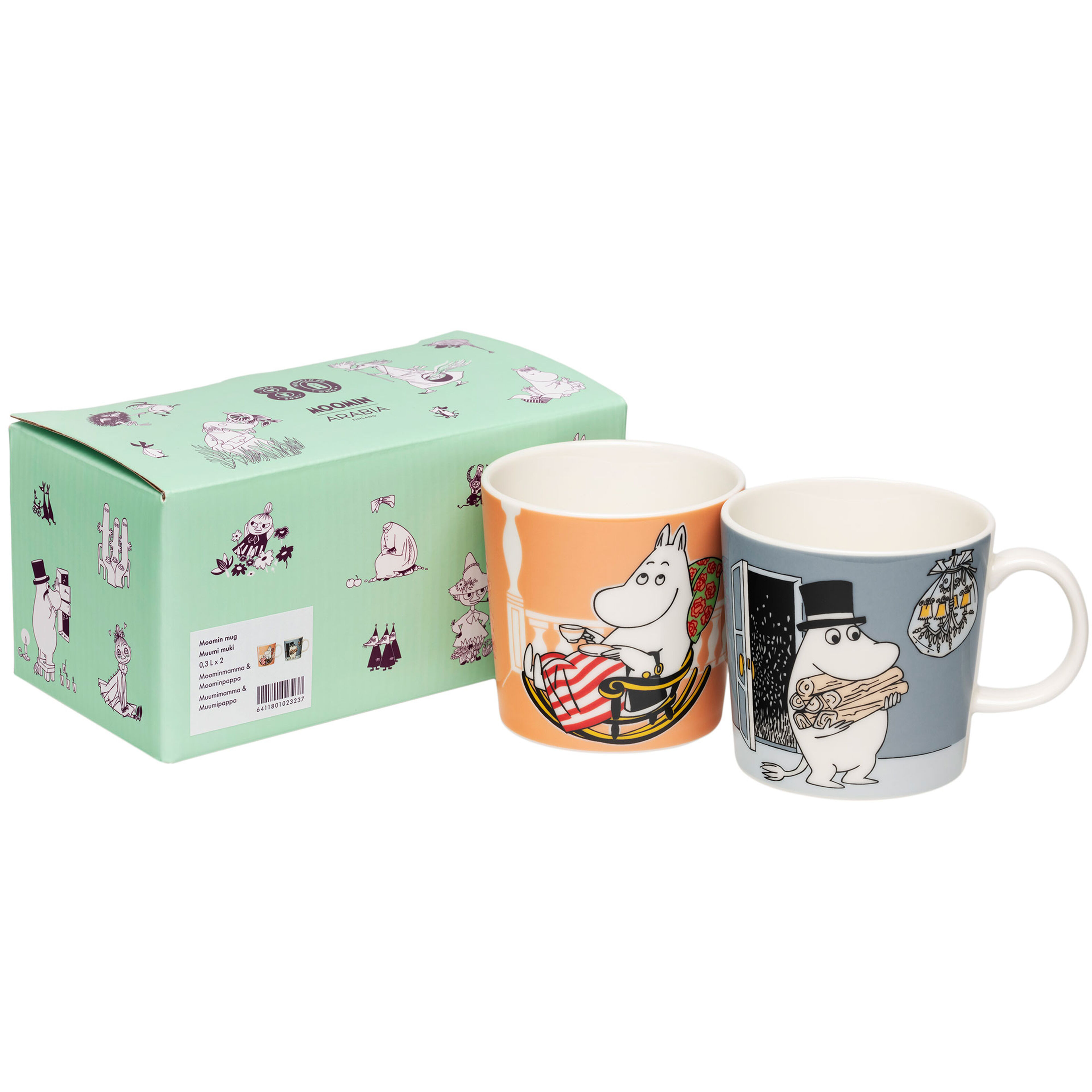 Mummi Mummimamma & Mummipappa kopp 2-pakning, 0,3 liter