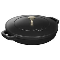Grytesett i støpejern 24 cm, svart