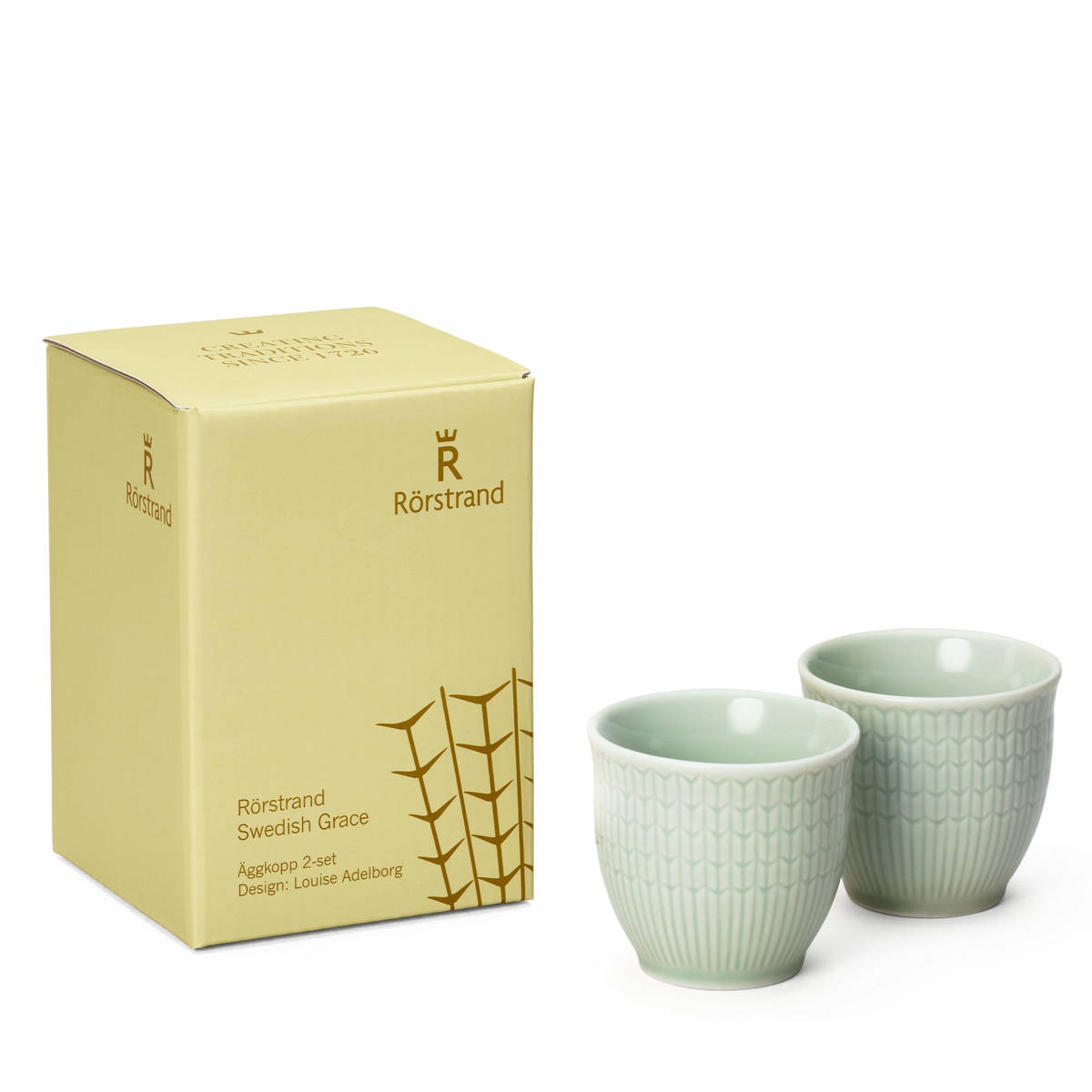 Swedish Grace äggkopp 2 st, äng
