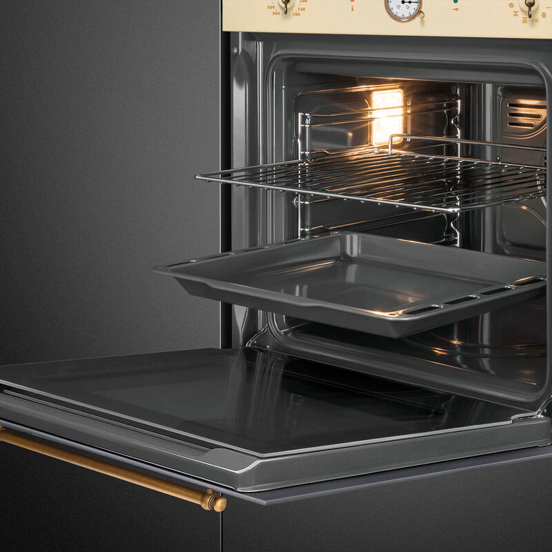 SFP68C1TPO inbyggnadsugn med pyrolys 60 cm, crème