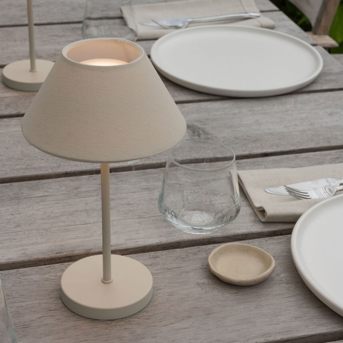 Teya Portabel bordlampe, offwhite