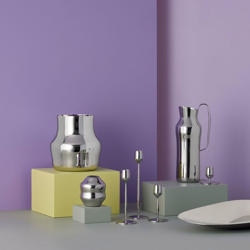 Dorotea lysestake 7x5,5 cm, blank stål