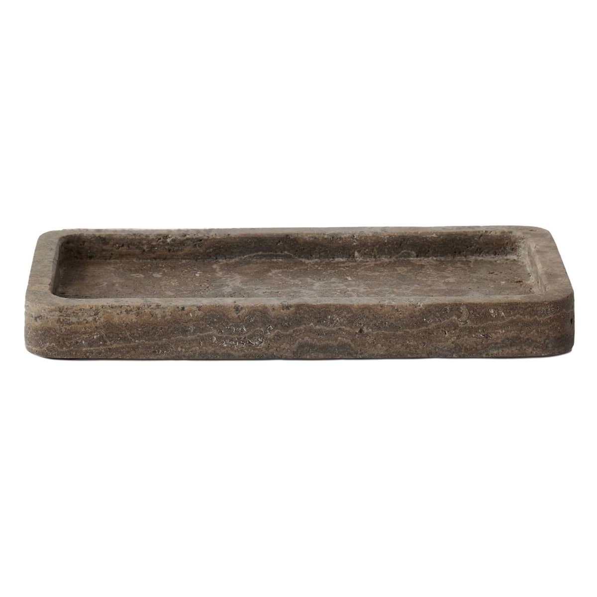 Travertine bricka 25x13 cm