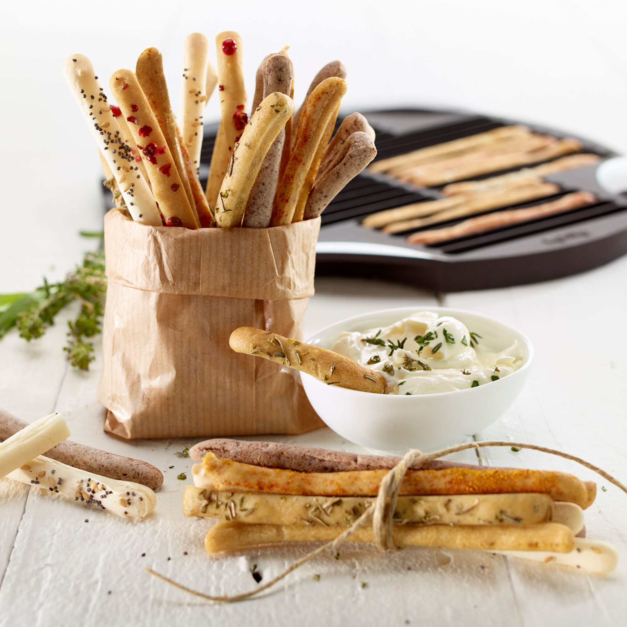 Silikonform för brödpinnar, brun