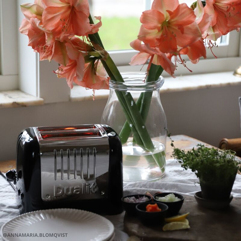 Lite Brödrost 2-skivor High Gloss Svart