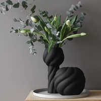 Twist Pillar vas 34 cm, svart